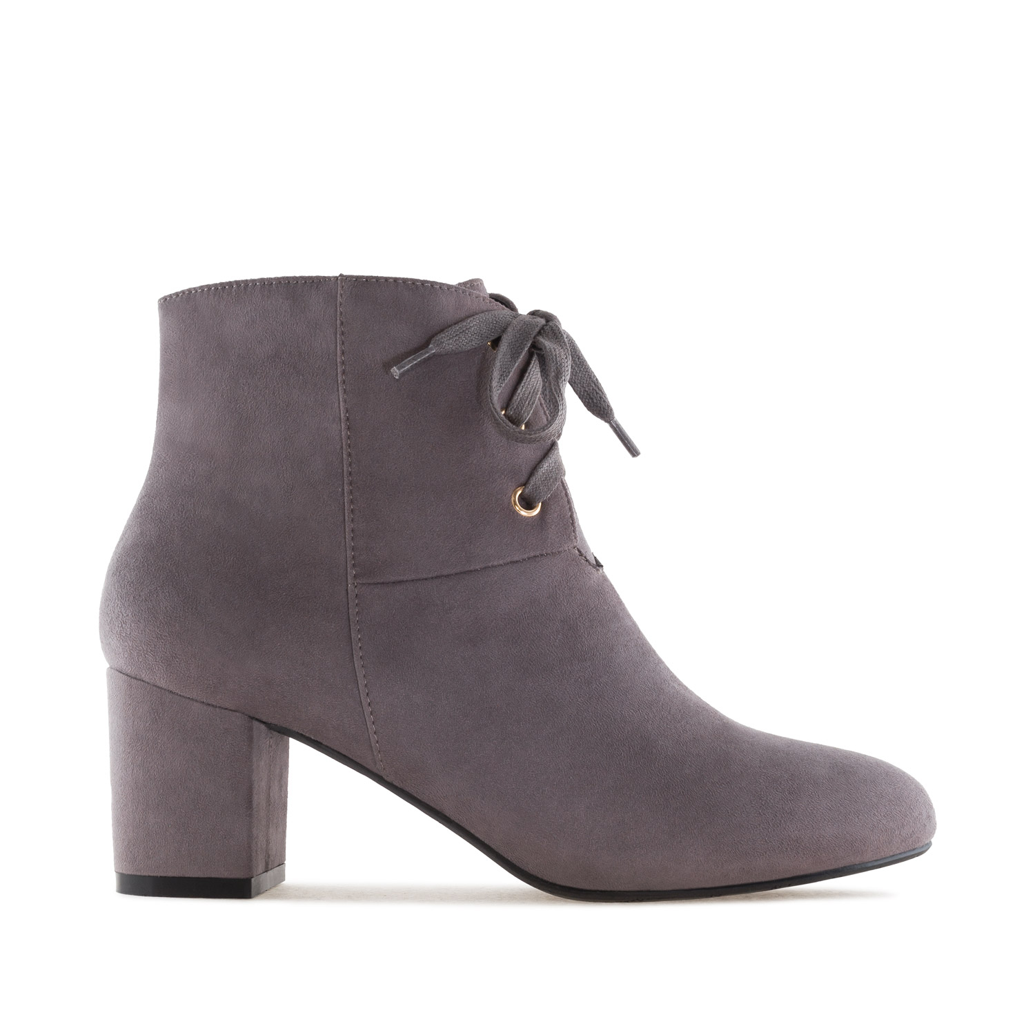 grey suede lace up boots