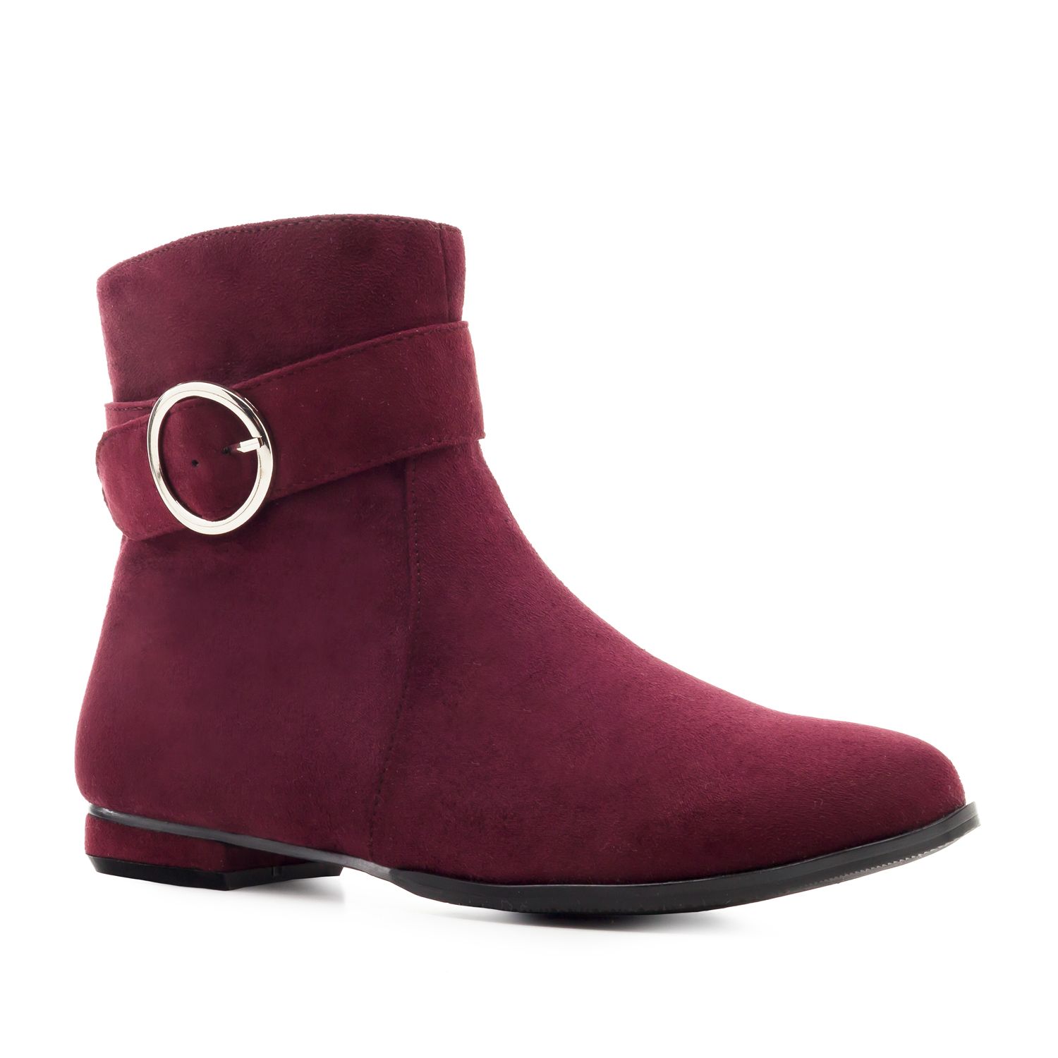 bottines daim bordeaux