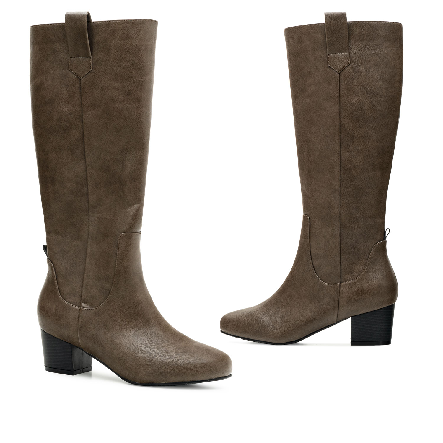 Mid-Calf Boots in Siena Faux Leather 