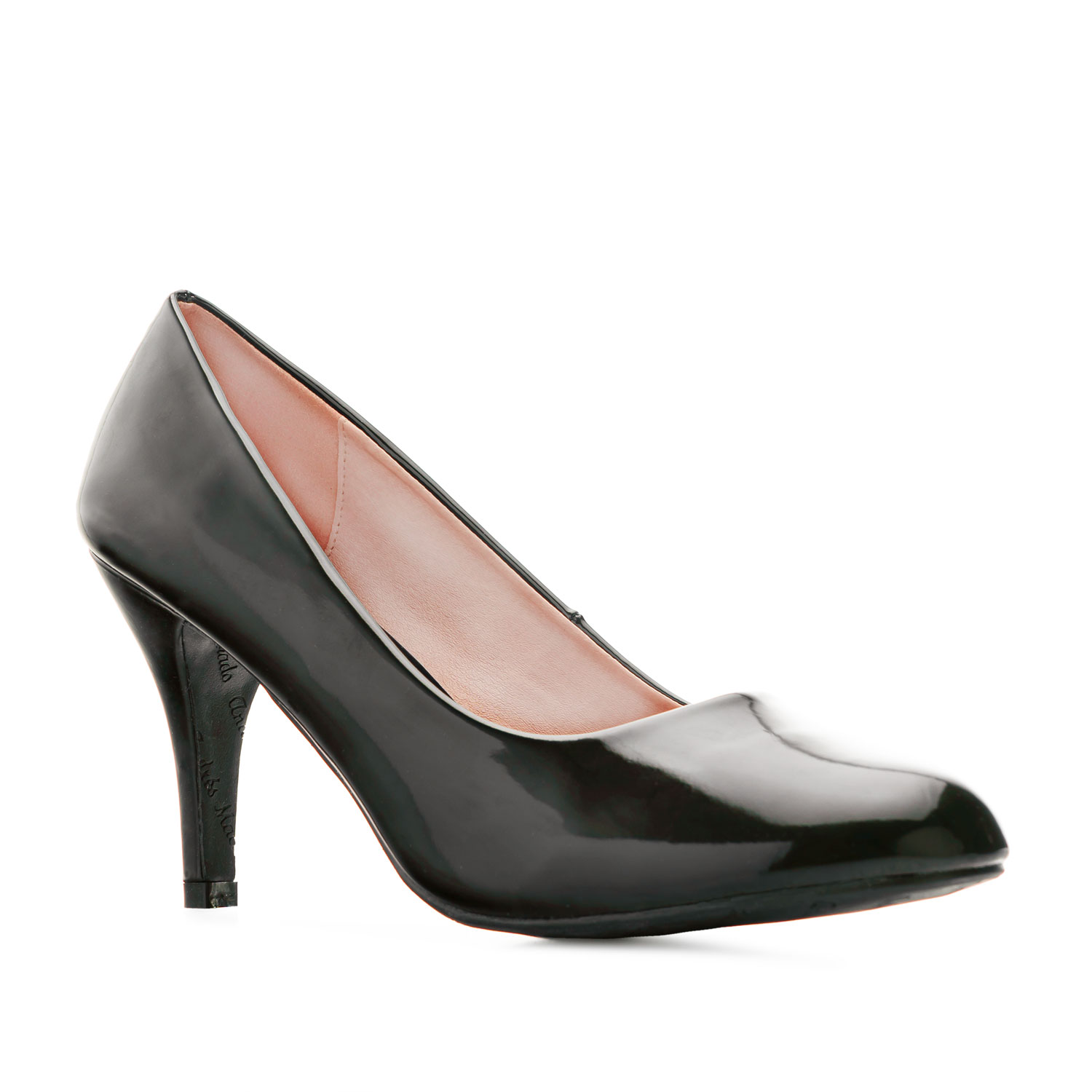 Faux patent leather high heel shoes · Black · Heel Shoes | Massimo Dutti