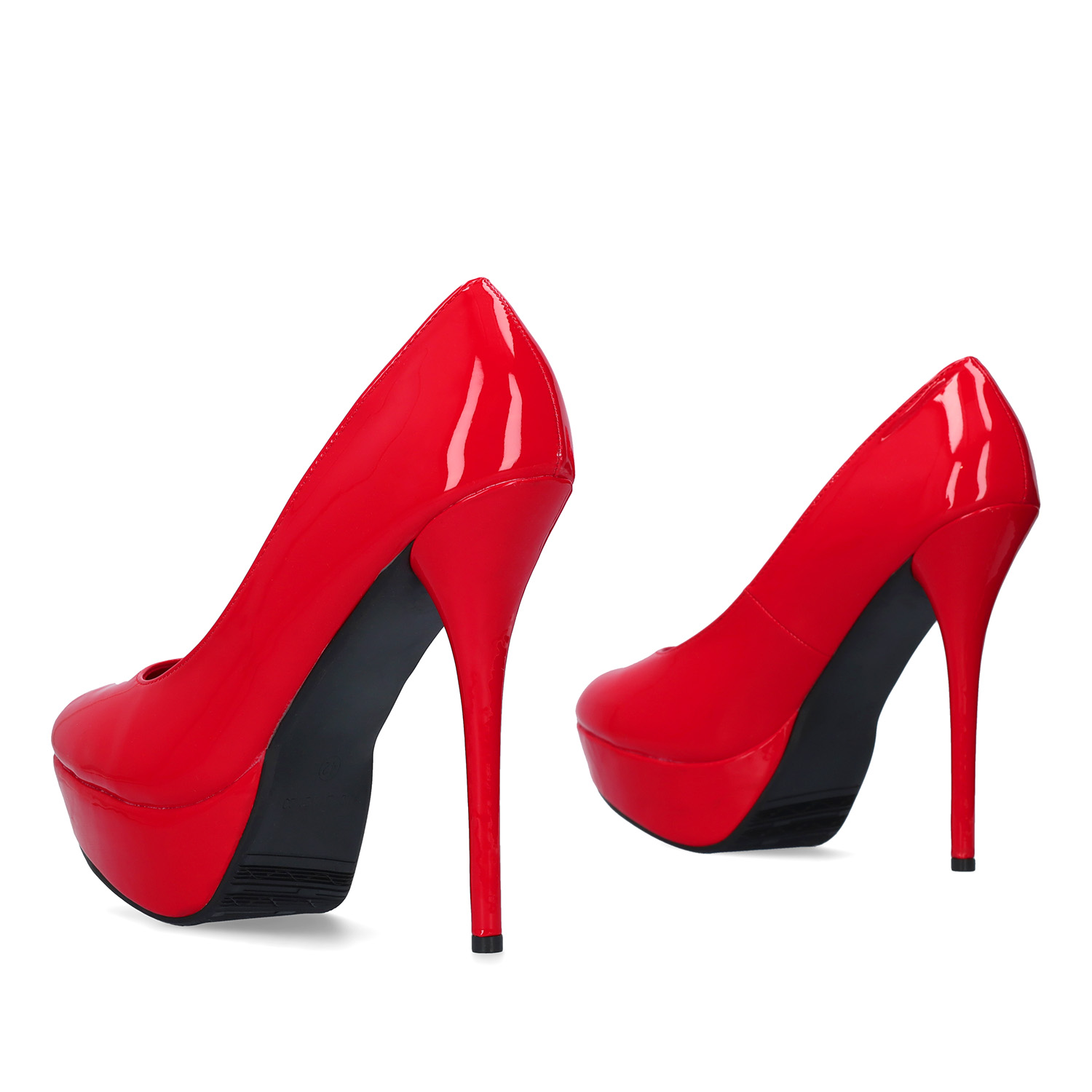 Rote High Heels mit 14 cm Absatz 
