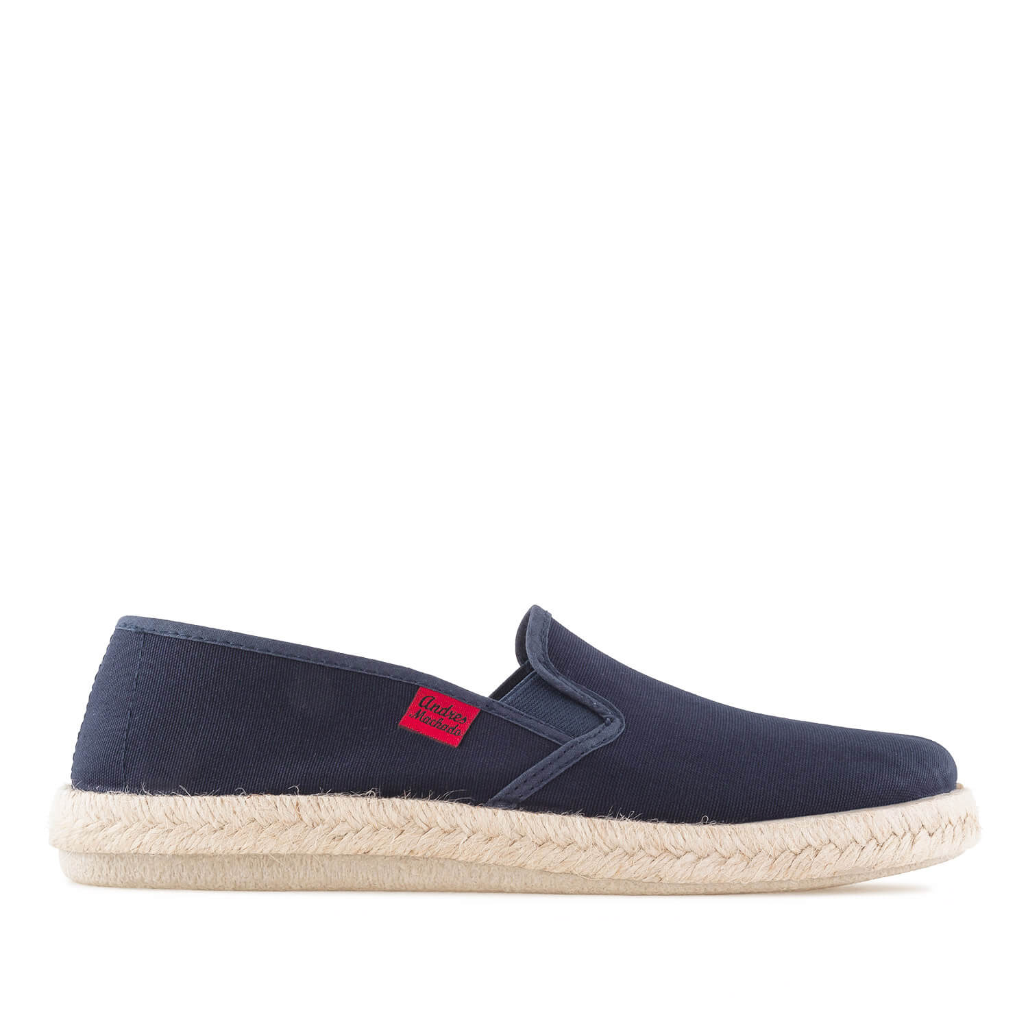 Mythical Navy Blue Canvas Slip-On Shoes with Jute and Rubber Sole ...