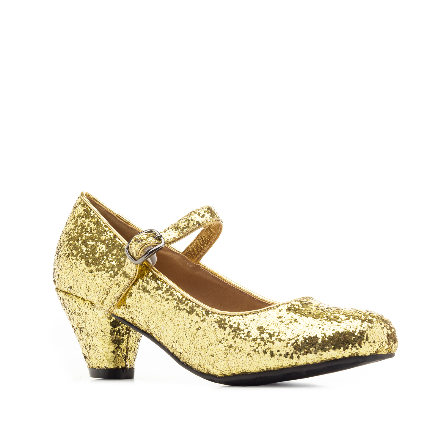 little girl gold glitter shoes