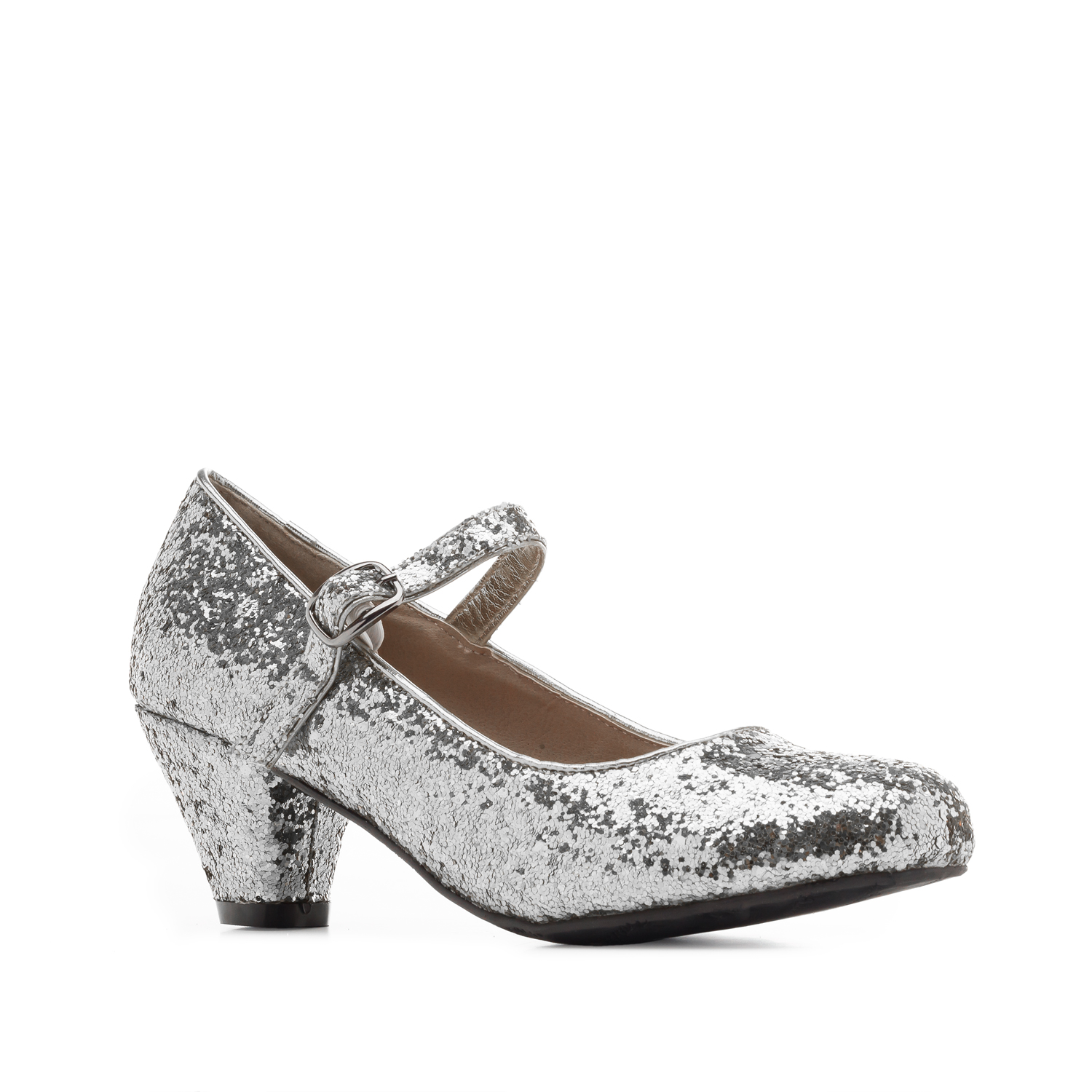 silver glitter mary janes