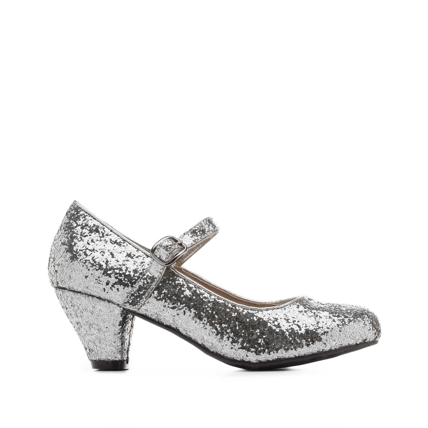 girls silver mary janes