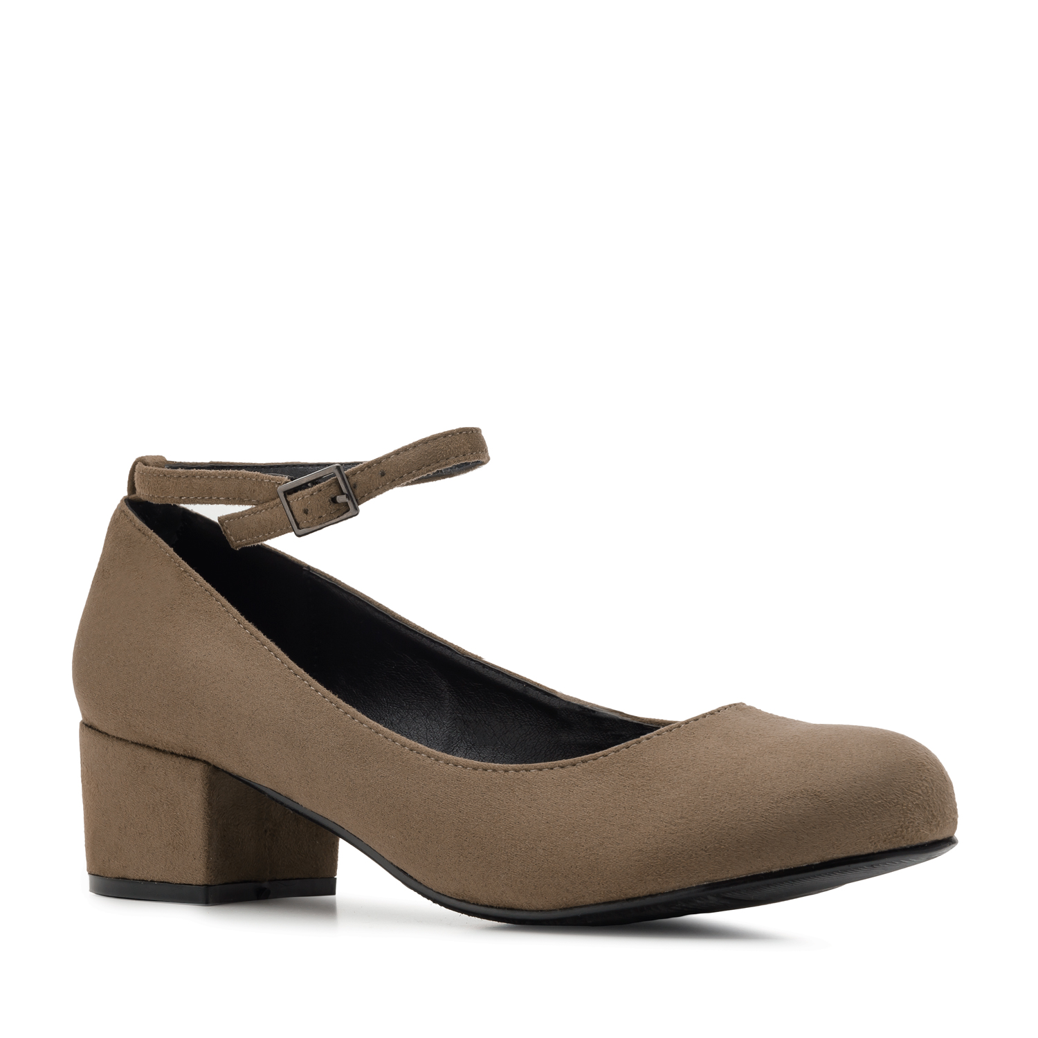 Ankle-Tie Shoes in Earth-coloured Suede 