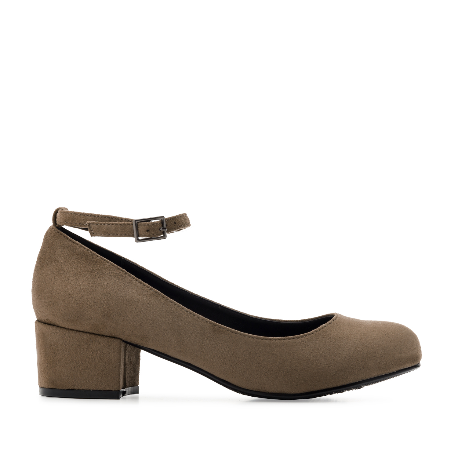 Ankle-Tie Shoes in Earth-coloured Suede 