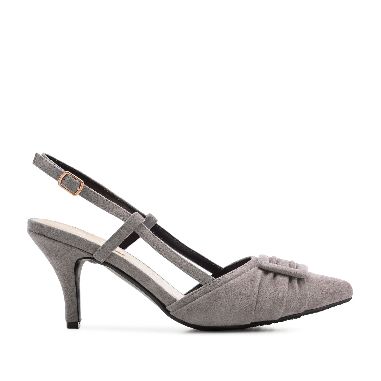 silver grey slingback shoes