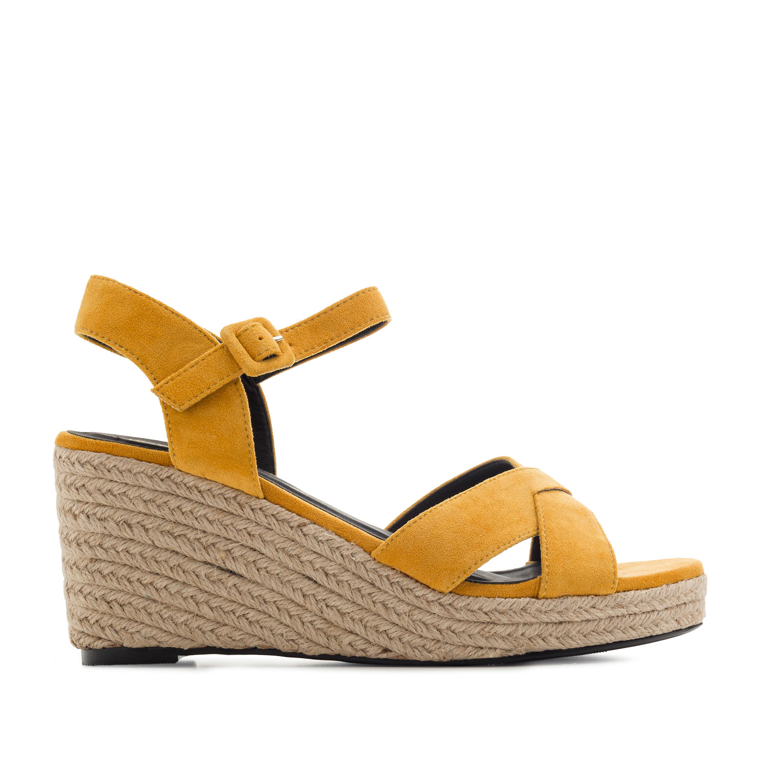 mustard wedge sandals