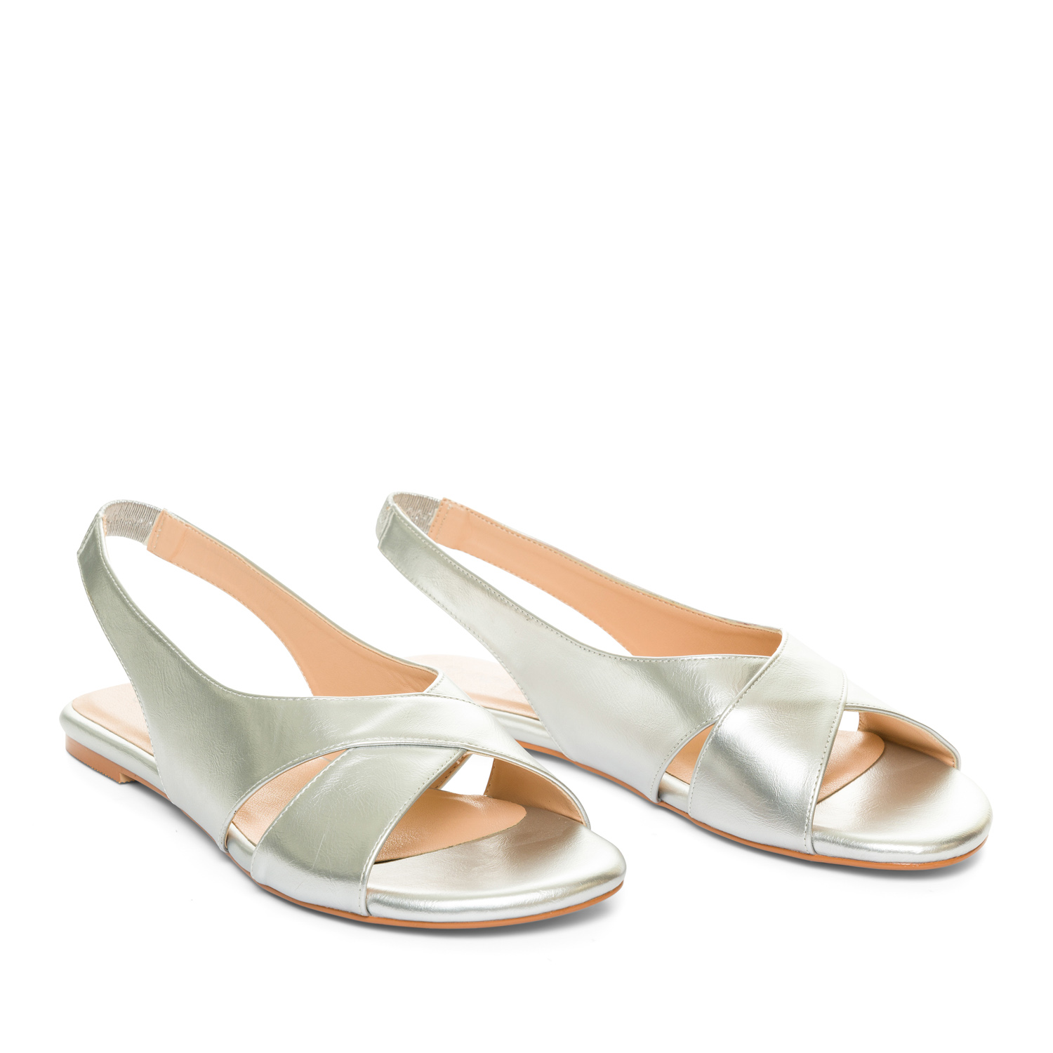 Women's Peep Toe Flat Sandals Casual Buckle Strap Summer - Temu