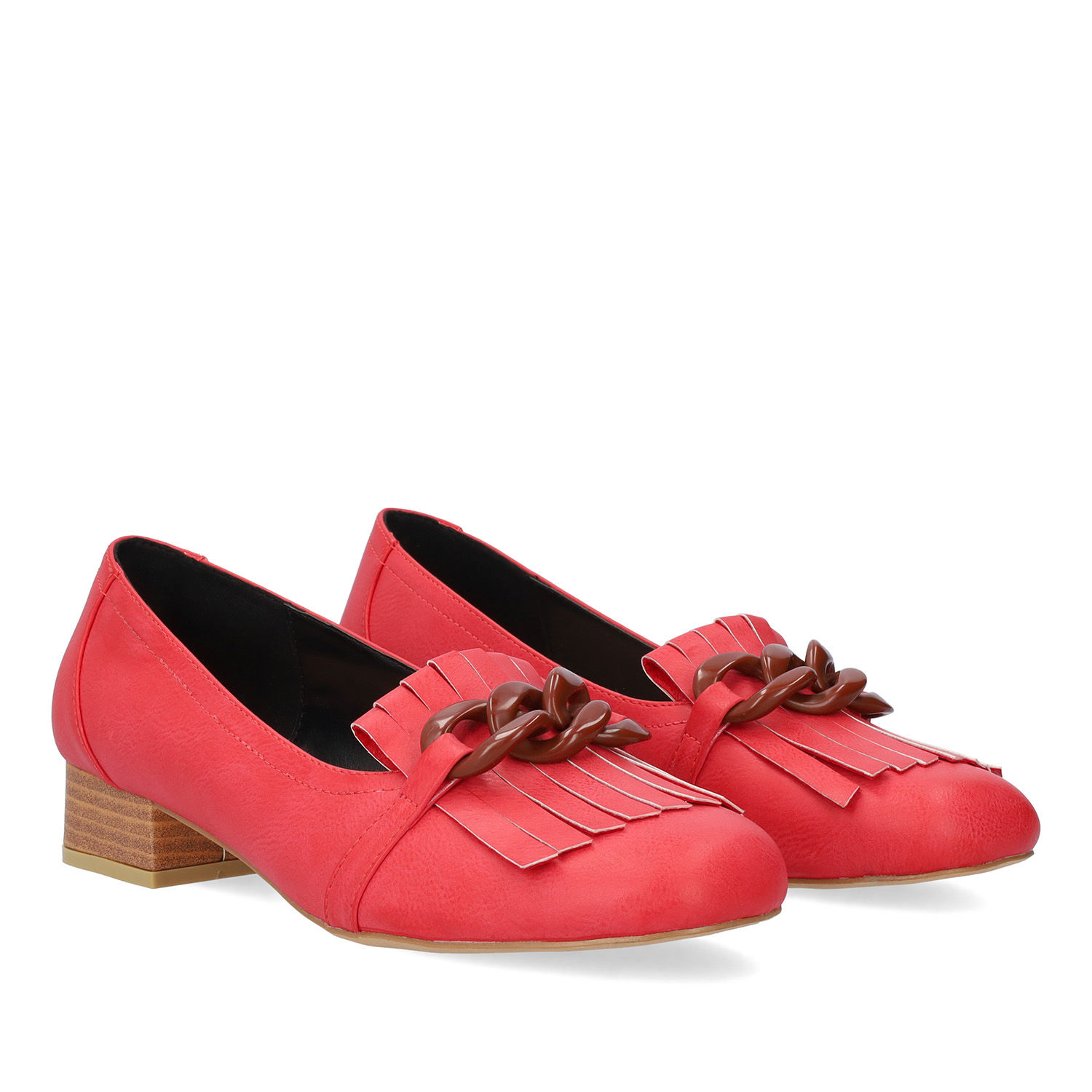 Zapato grabado en soft color Rojo
