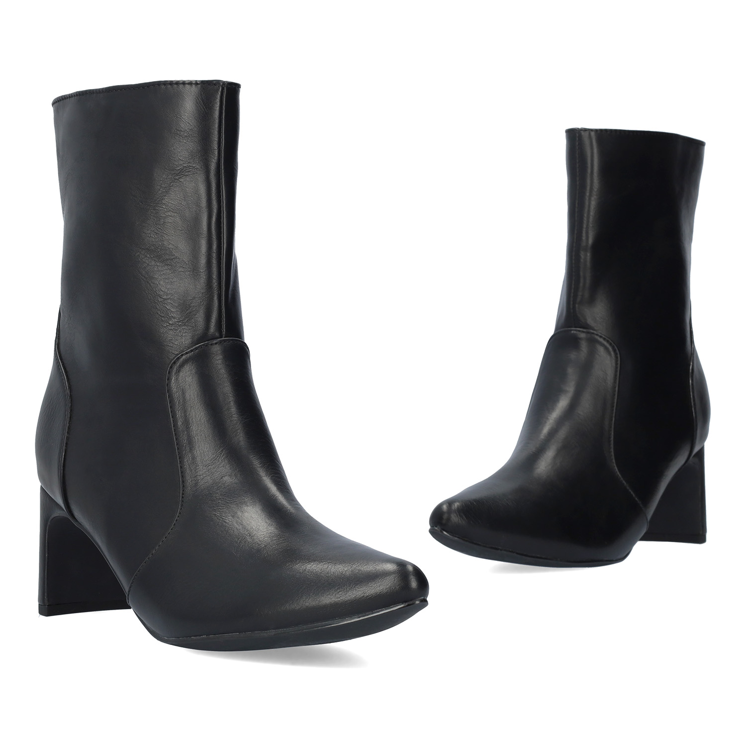 Hohe Stiefelette in soft schwarz Farbe 