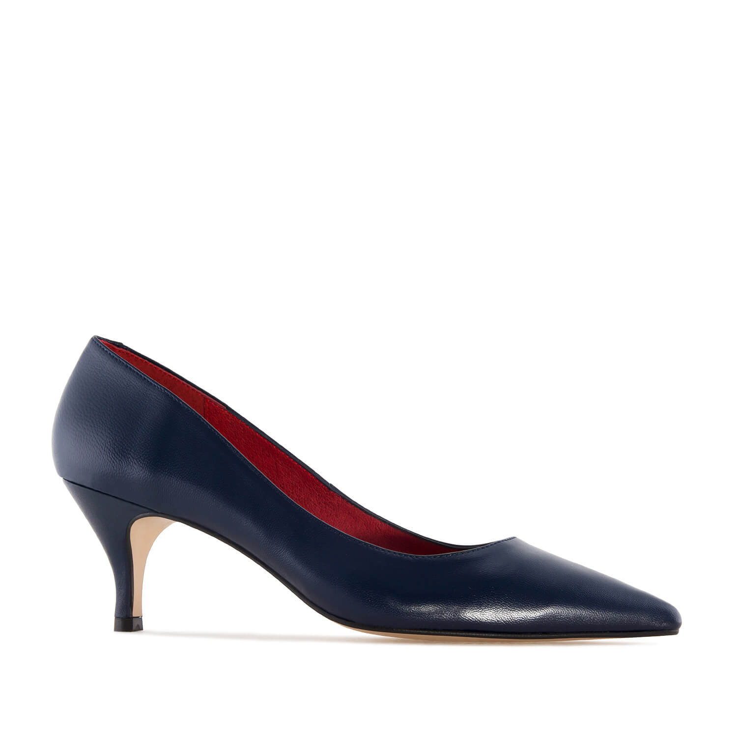 Pumps in Navy Nappa Leather 