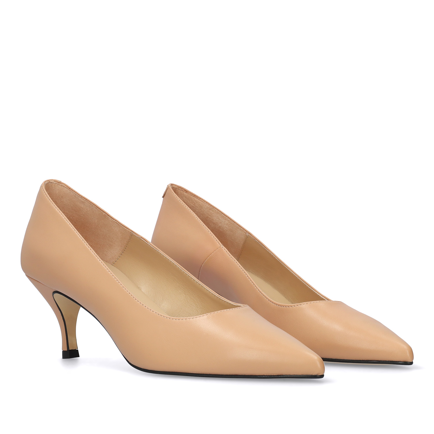Pumps in Nude Nappa Leather 