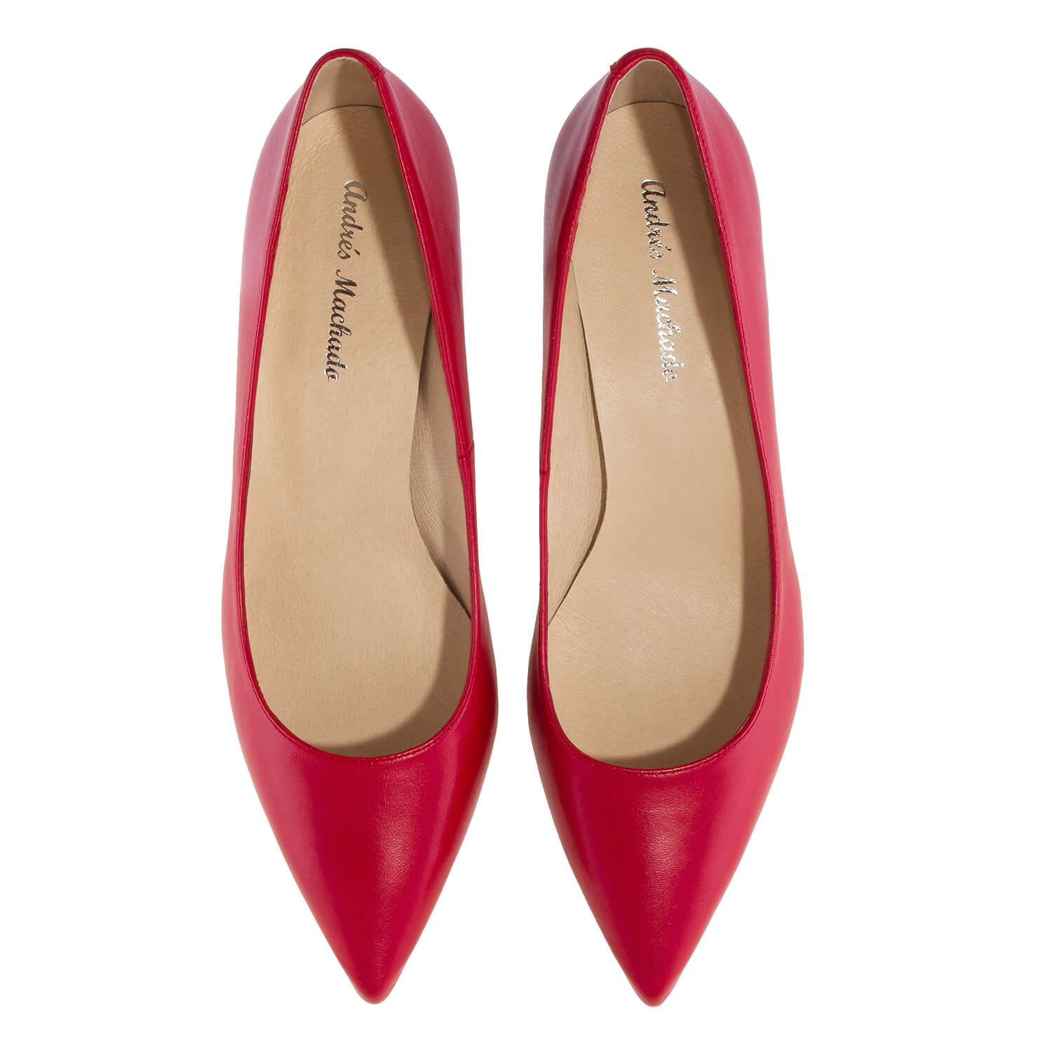 Pumps in Red Nappa Leather 