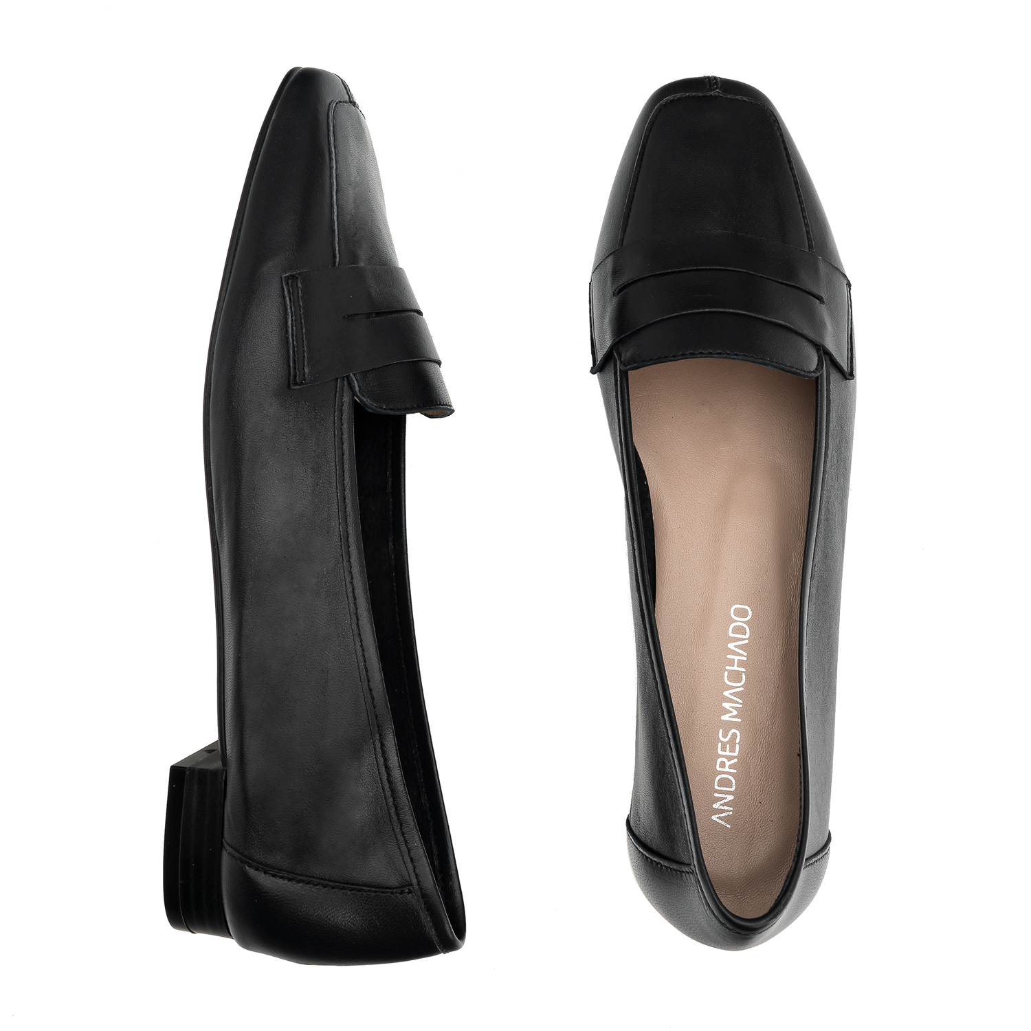 Penny Loafer in Black Leather 