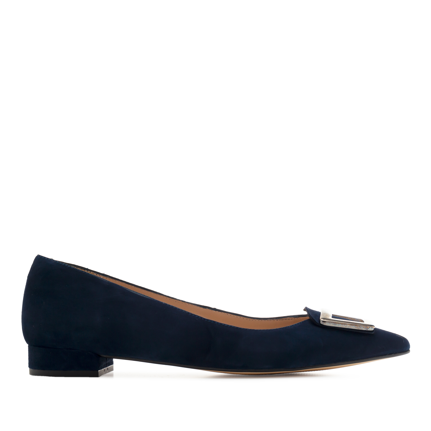 Trim Loafers in Navy Suede Leather 