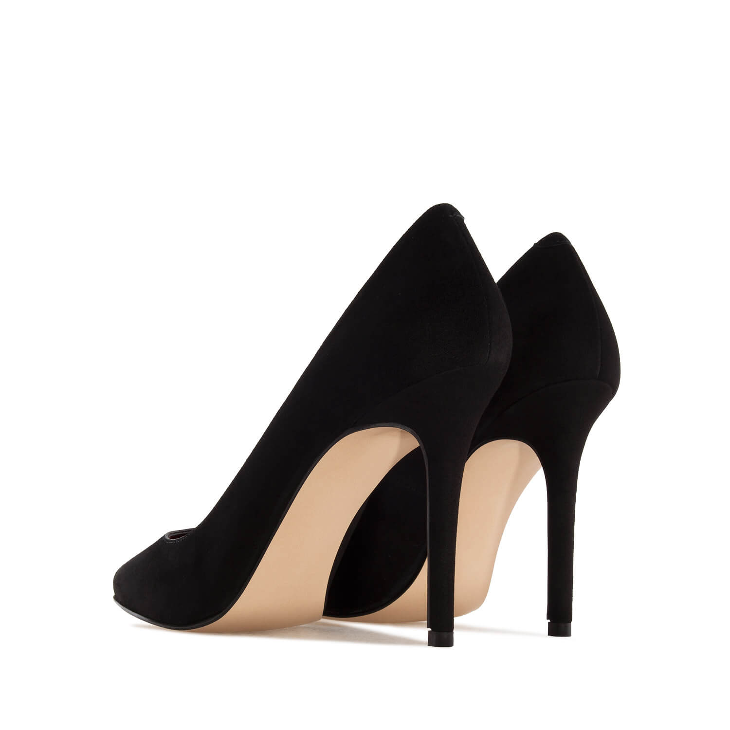 Heeled Shoes in Black Suede 