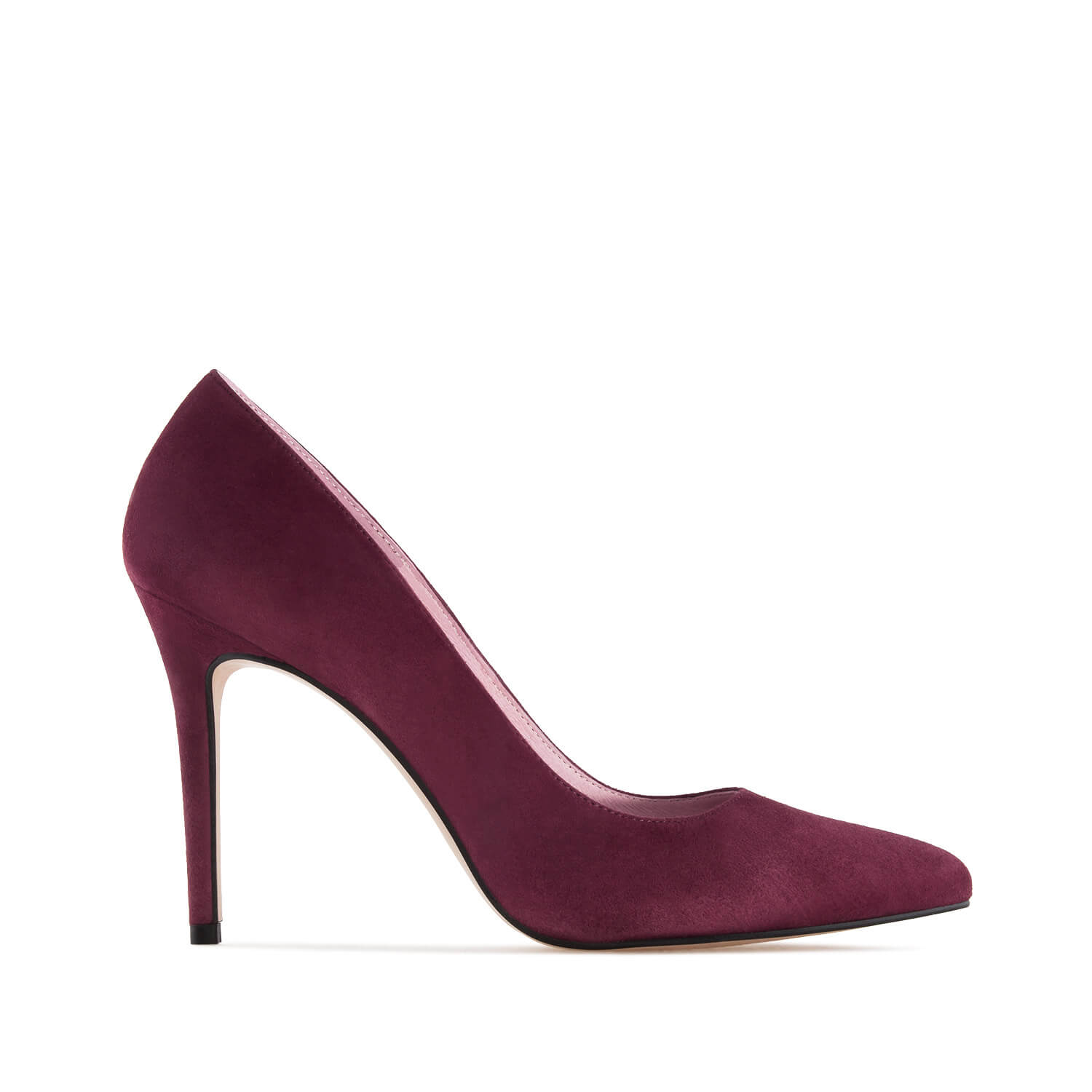 Heeled Shoes in Burgundy Suede 