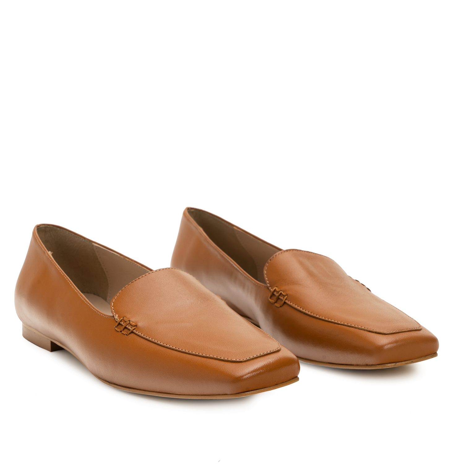 Loafers in Brown Leather 