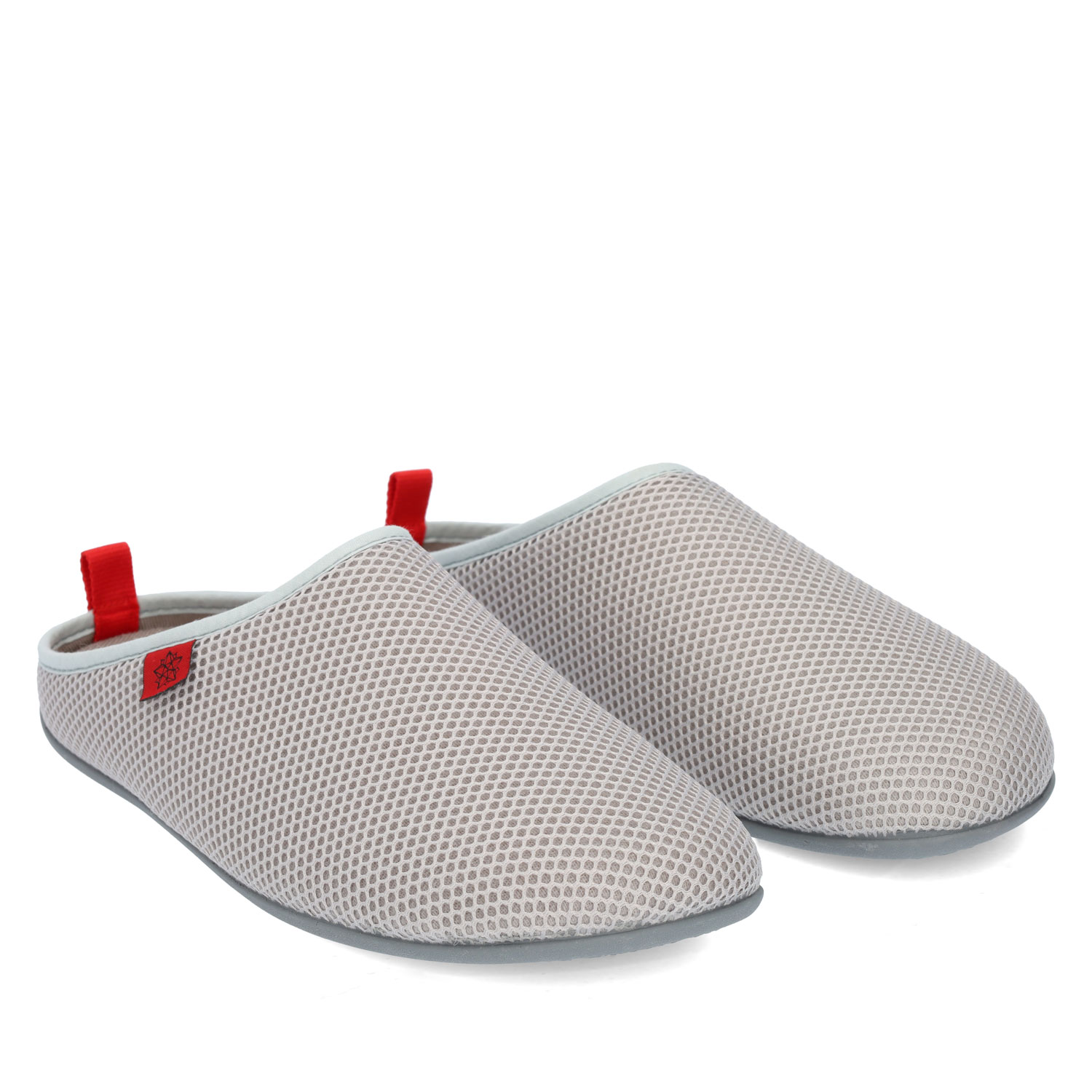 Spring/ Summer Unisex Slippers in Gray mesh with Gray outsole 