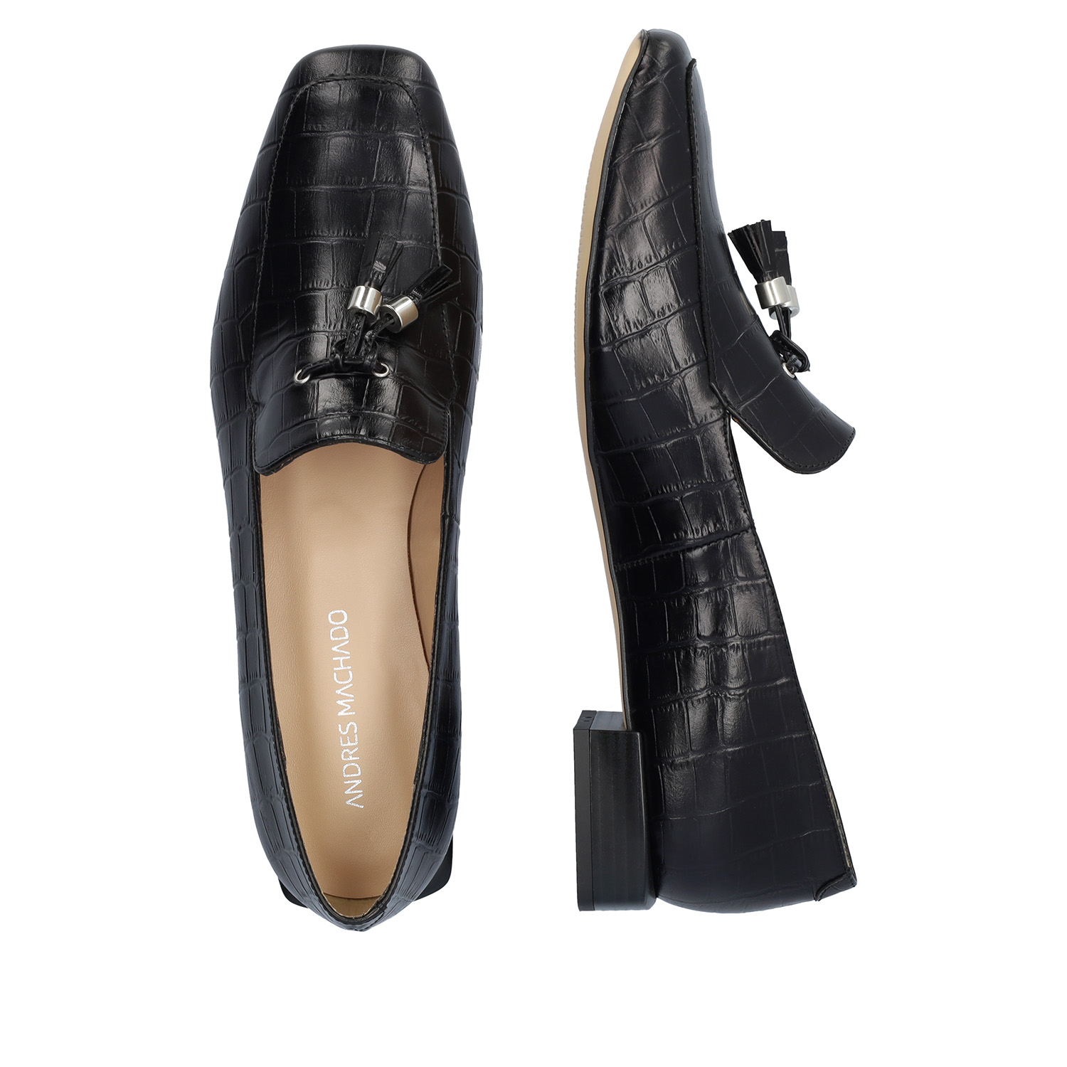Black Coco leather loafers 