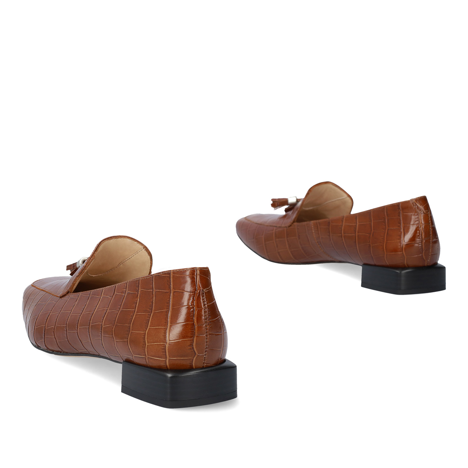 Saddle Coco leather loafers 
