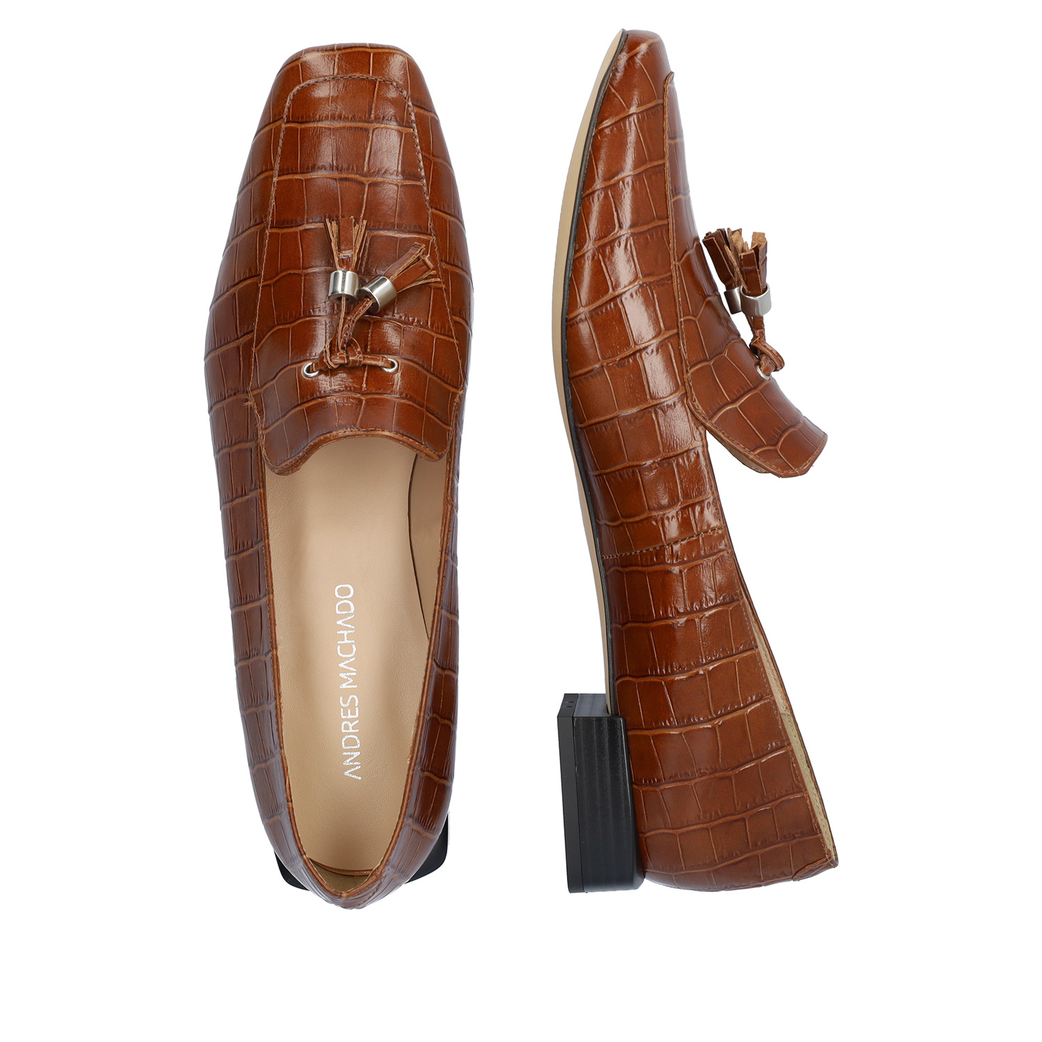 Saddle Coco leather loafers 